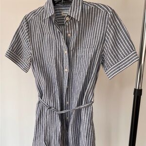 Taylor Stitch Blue and White Striped Dress